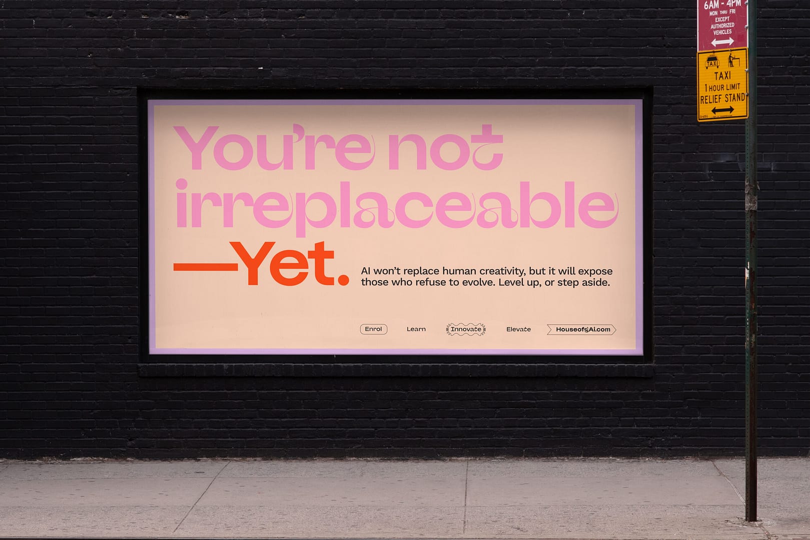 AI Graphic Design Course Billboard